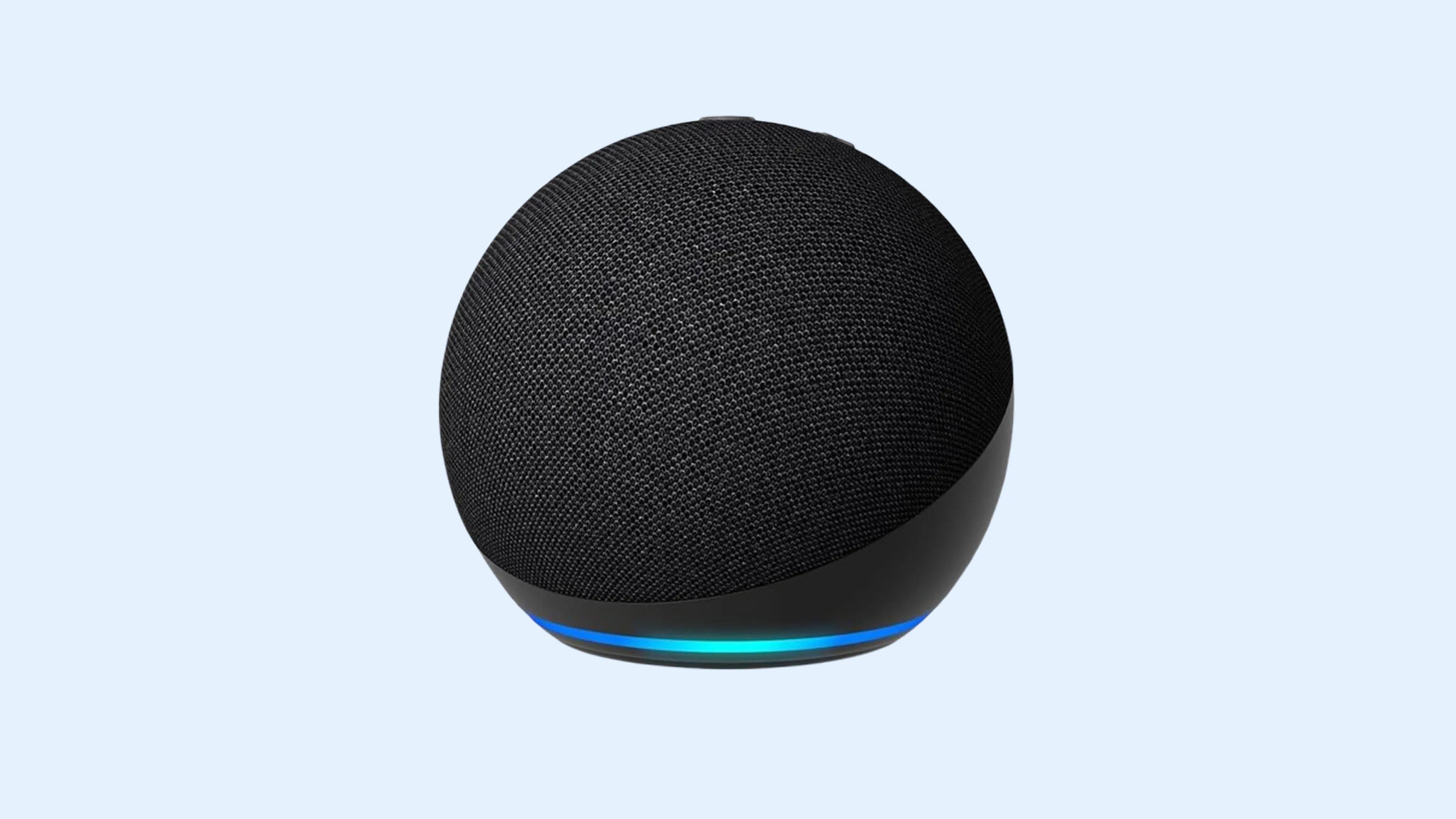 An image of an Amazon Echo smart speaker