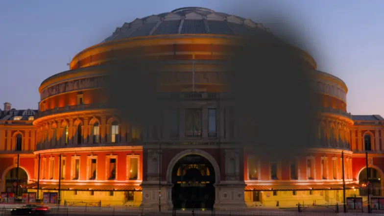 The Royal Albert Hall as seen by someone with macular degeneration.