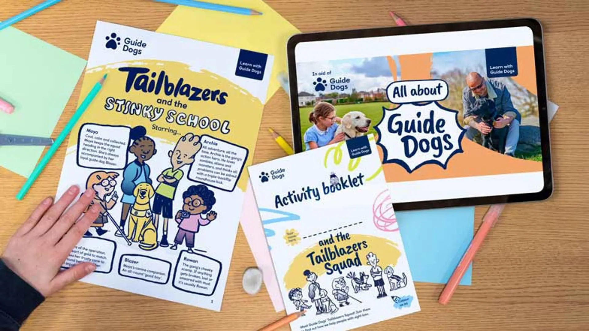 Collage of the ‘Get to know our charity’ resources.