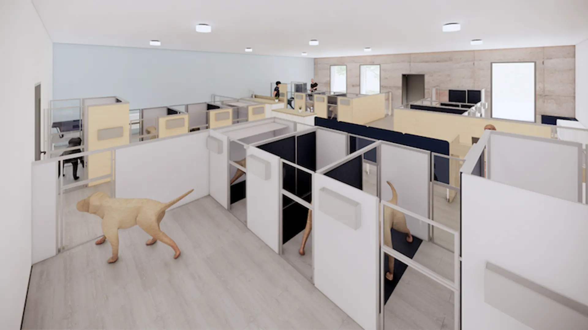 Redbridge centre dog day care computer generated image