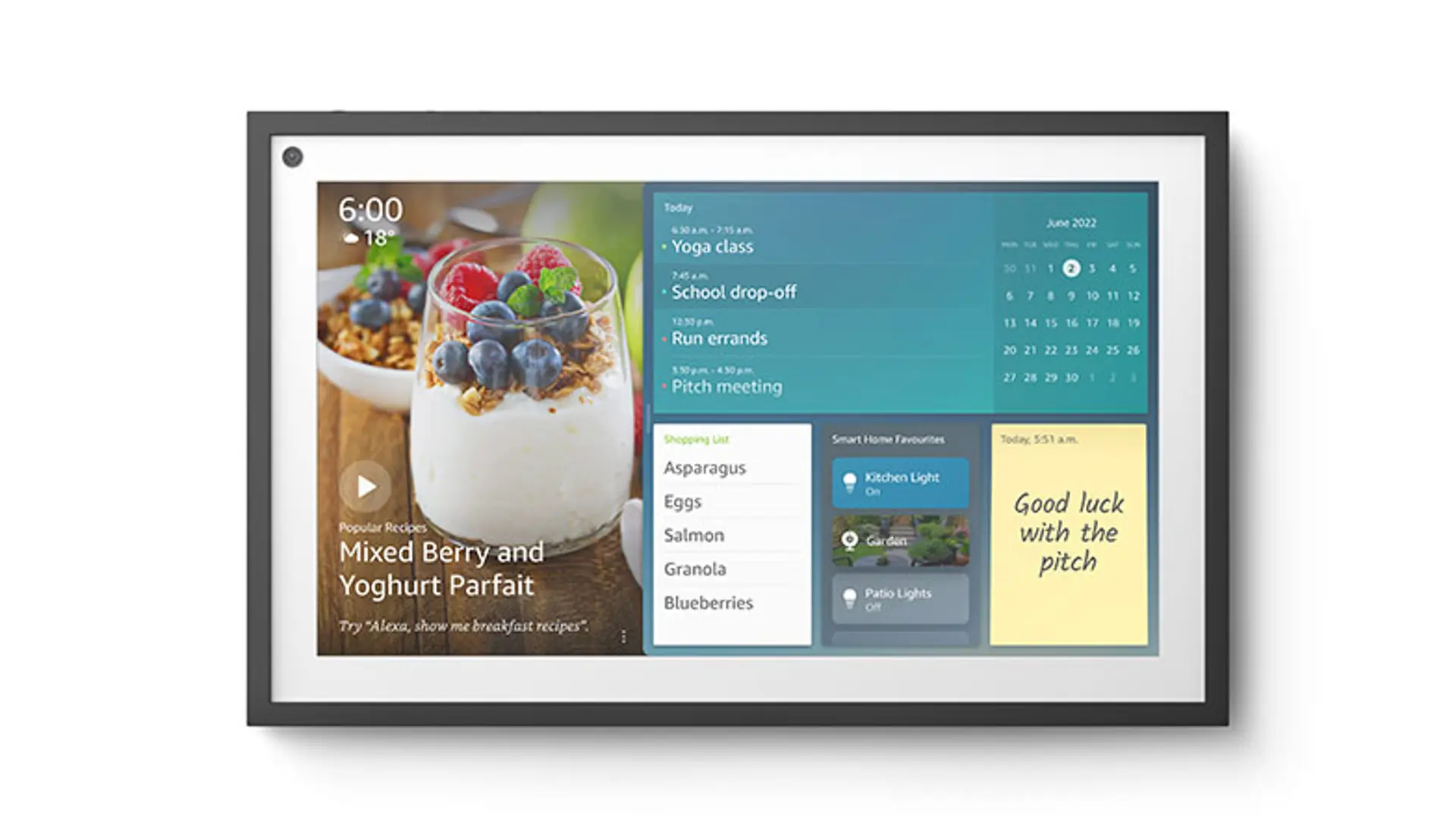 An image of an Amazon Echo show 15
